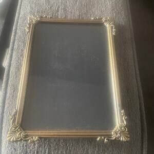Vintage Bronze Glass Picture Frame Table Top Display 5 X 7